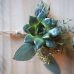 Succulent buttonhole | Journey to the Centre of the Earth | modern ethereal winter styled bridal shoot by Hanami Dream | agate | marble | airplants | tulle | pale blue | gold | Oxleaze Barn | Gloucestershire | October 2017 | Photography by Squib Photography www.squibphotography.co.uk