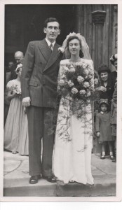 Wedding 1948 big bouquet