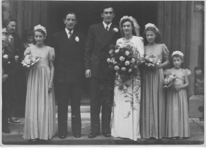 Wagstaff wedding 1948 bridesmaids 2