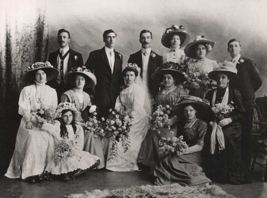 1910s wedding versus 2010s wedding