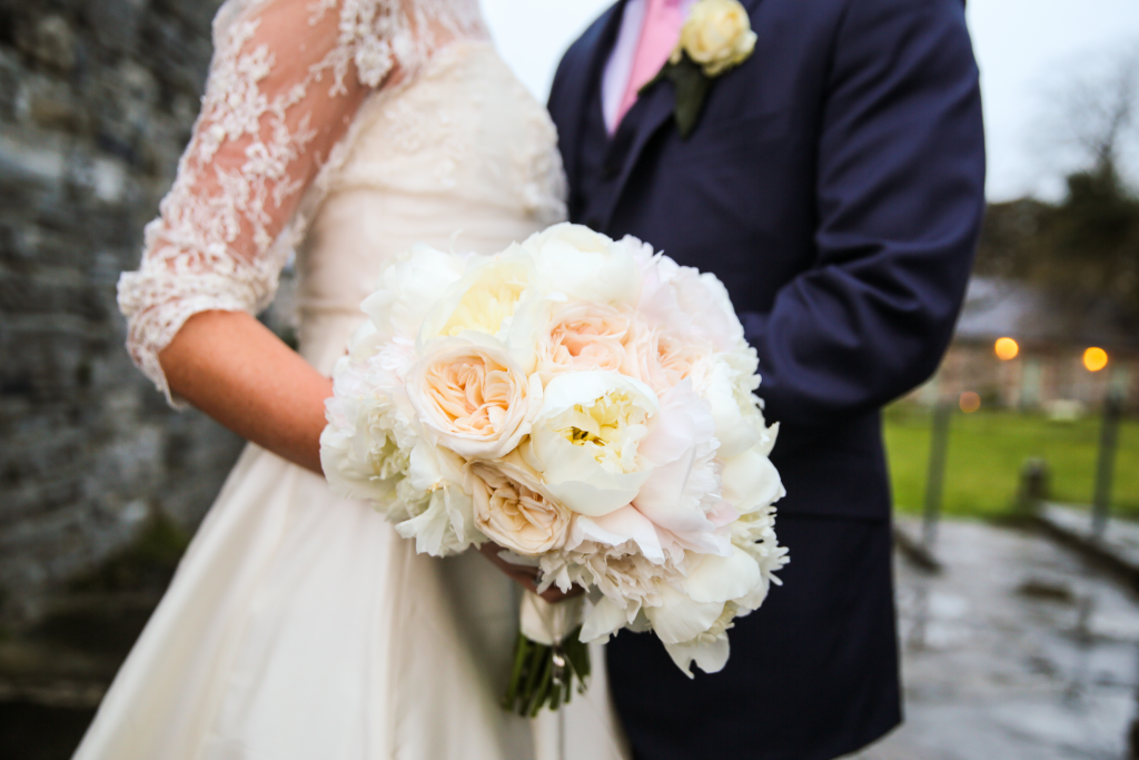Photo credits: peony bouquet by Dee McMeeking, Photograph thanks to Nick O’Keeffe Photography