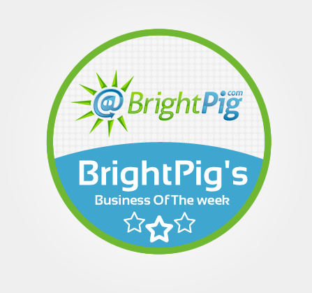 Proud to win BrightPig’s Business Of The Week!