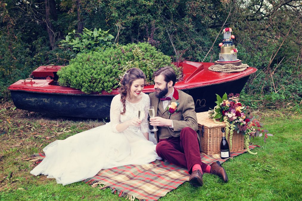 Inspiration: autumnal marsala & gold Wind in the Willows wedding