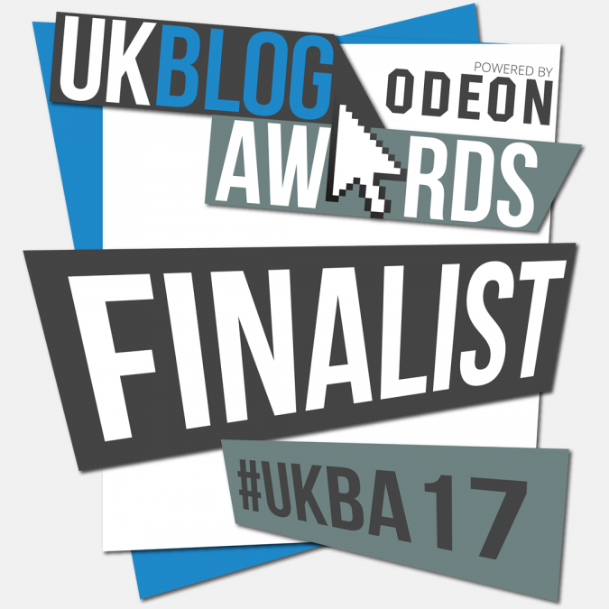 “Congratulations you are a UK Blog Awards 2017 Finalist”