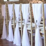 Chivari chairs wth chiffon drops and lavender | Journey to the Centre of the Earth | modern ethereal winter styled bridal shoot by Hanami Dream | agate | marble | airplants | tulle | pale blue | gold | Oxleaze Barn | Gloucestershire | October 2017 | Photography by Squib Photography www.squibphotography.co.uk