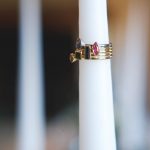 Gold stacking rings | Journey to the Centre of the Earth | modern ethereal winter styled bridal shoot by Hanami Dream | agate | marble | airplants | tulle | pale blue | gold | Oxleaze Barn | Gloucestershire | October 2017 | Photography by Squib Photography www.squibphotography.co.uk