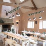 Banquet style seating | Journey to the Centre of the Earth | modern ethereal winter styled bridal shoot by Hanami Dream | agate | marble | airplants | tulle | pale blue | gold | Oxleaze Barn | Gloucestershire | October 2017 | Photography by Squib Photography www.squibphotography.co.uk