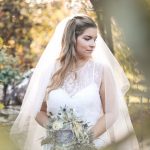 Bride under blurry tree | Journey to the Centre of the Earth | modern ethereal winter styled bridal shoot by Hanami Dream | agate | marble | airplants | tulle | pale blue | gold | Oxleaze Barn | Gloucestershire | October 2017 | Photography by Squib Photography www.squibphotography.co.uk