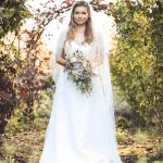 Bride in the orchard | Journey to the Centre of the Earth | modern ethereal winter styled bridal shoot by Hanami Dream | agate | marble | airplants | tulle | pale blue | gold | Oxleaze Barn | Gloucestershire | October 2017 | Photography by Squib Photography www.squibphotography.co.uk