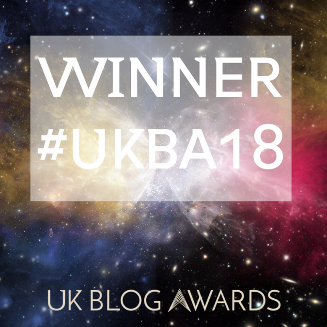 Winner at the UK Blog Awards 2018!