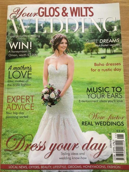 Styled shoot featured in wedding magazine